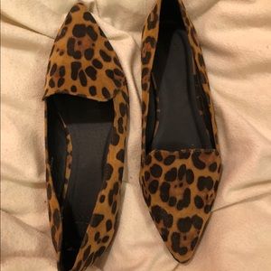 ASOS leopard print loafers